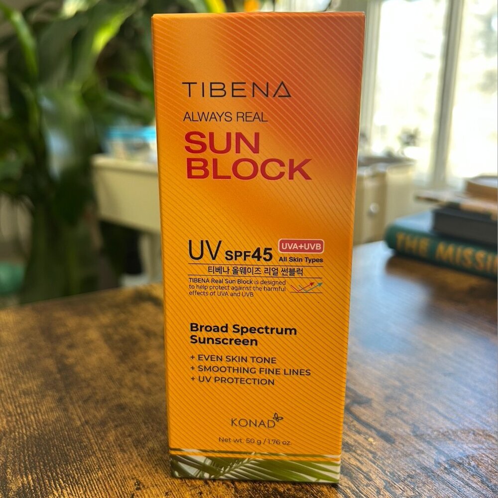 Always Real Sun Block SPF 45 Korean Sunscreen No White Cast Acne Skin NEW